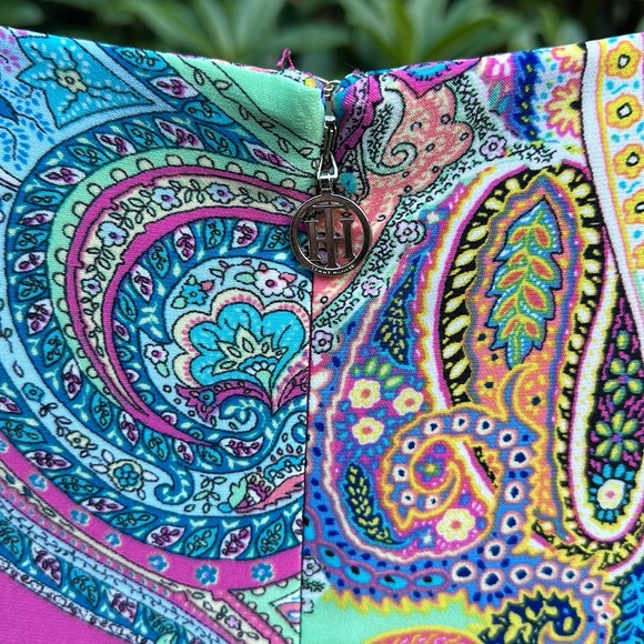 🕵️Host Pick🕵️Tommy Hilfiger pastel paisley print short sleeve tunic Size 14 - Picture 6 of 6